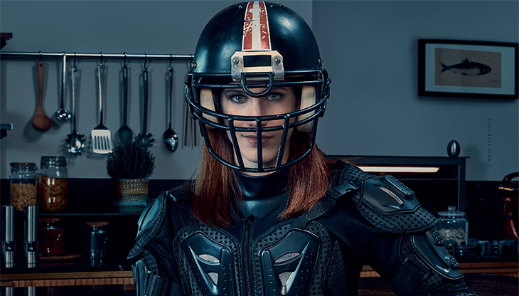 Un dettaglio della creatività stampa Bauer