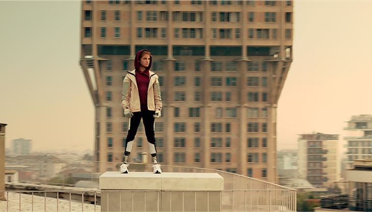 Bebe Vio in una scena del nuovo spot Sorgenia