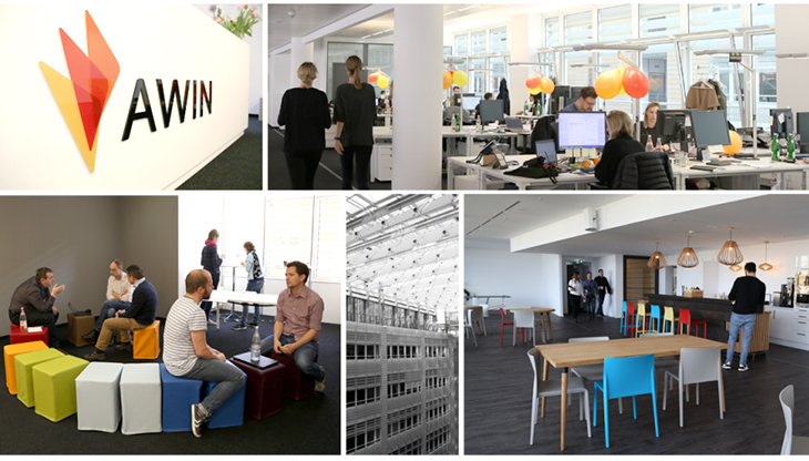 Alcune immagini della sede di Berlino di Awin (@awin.com)