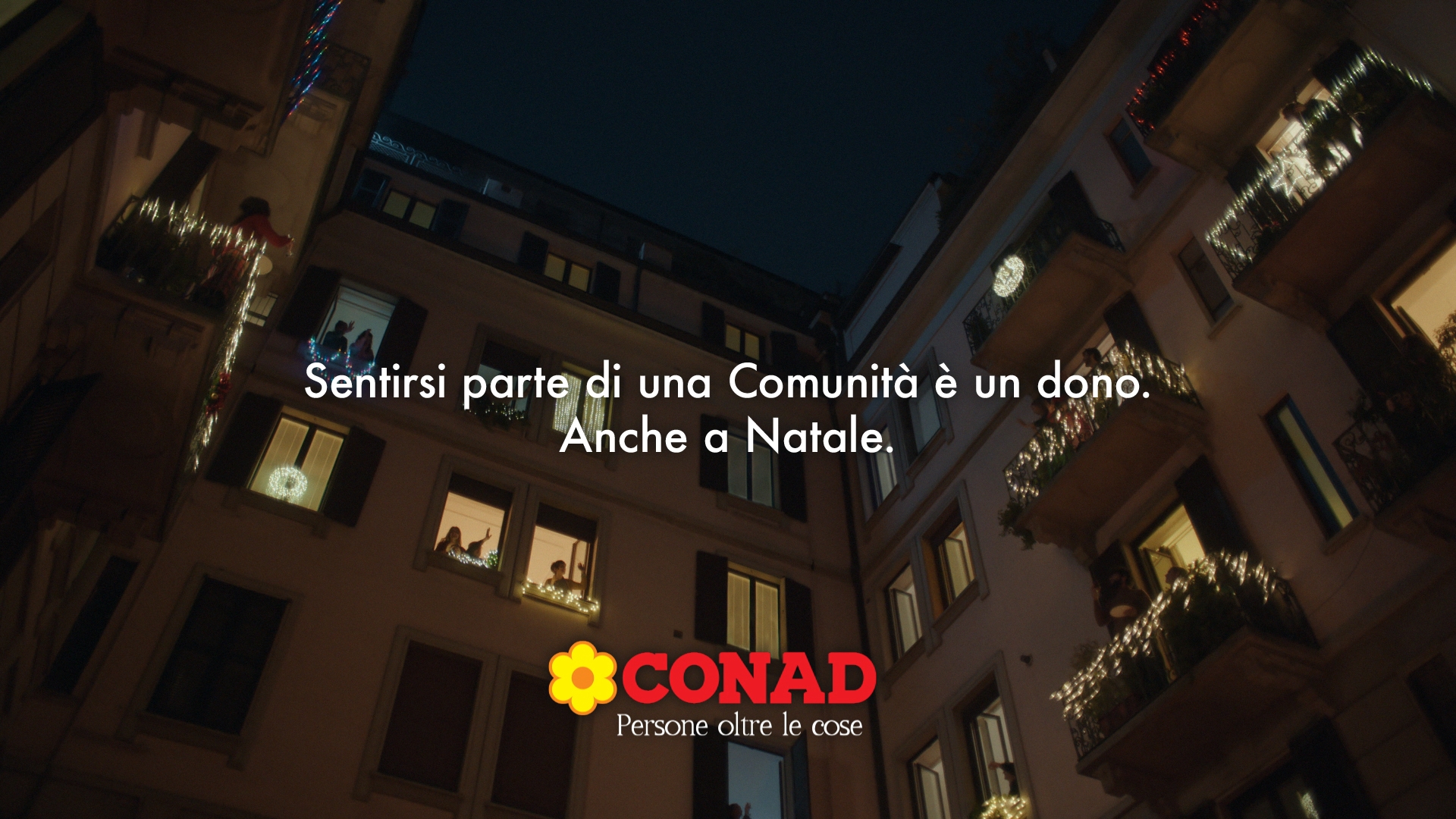 Un frame del nuovo spot di Natale Conad