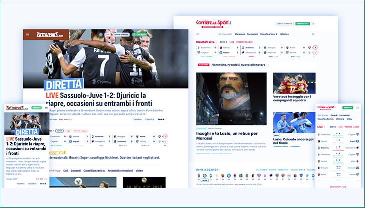 I nuovi Corrieredellospot.it e Tuttosport.com promettono un'esperienza più coinvolgente su tutti i device