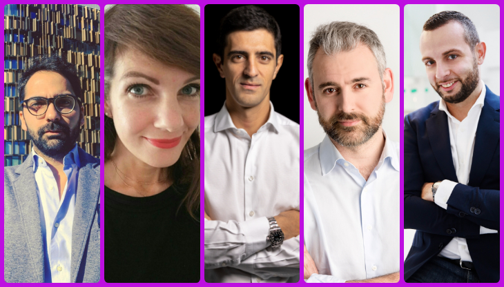 Da sinistra: Antonio Severino, Daniela Baldassarre, Luca Pravadelli, Daniele Bonomi e Erik Rosa