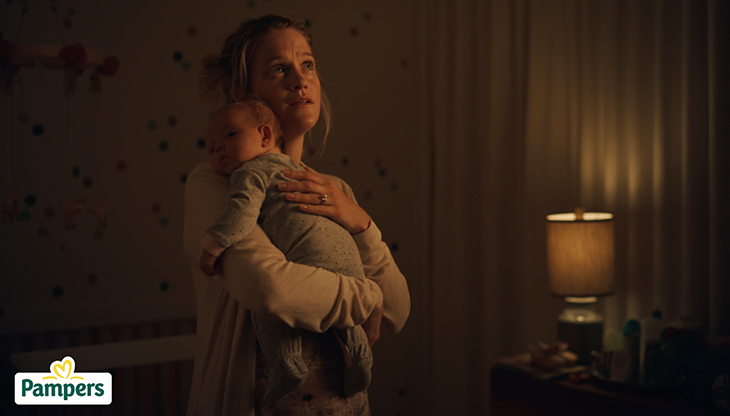 Un'immagine dello spot Pampers firmato Saatchi & Saatchi