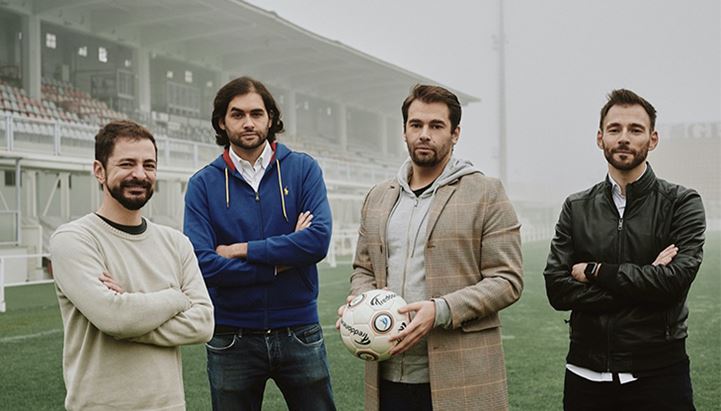 Il team di OnSports: da sinistra, Tommaso Dotta, Luca Lovelli, Matteo Sciascia e Gabriele Ferretti