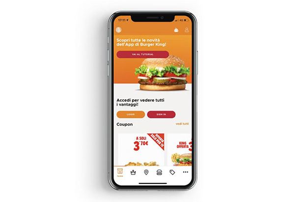 La nuova App di Burger King