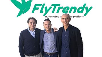 Da sinistra: Stefano Vendramini, Adriano Di Giulio e Olimpio Canzano, founder di FlyTrendy