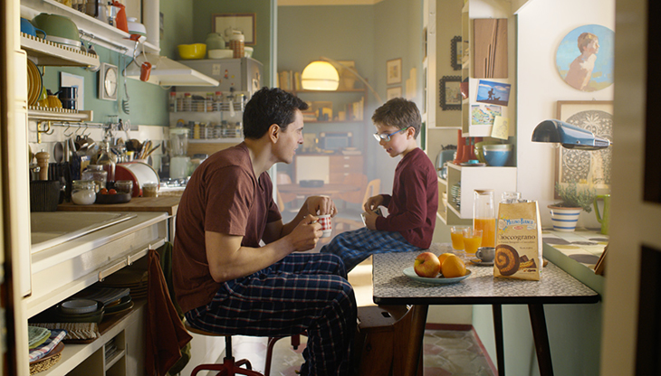 Un frame del nuovo spot Mulino Bianco dedicato ai Cioccograno