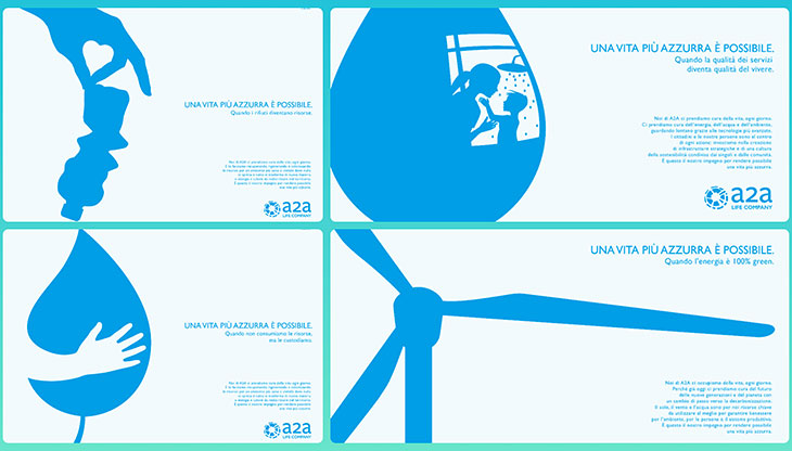 Alcuni dei soggetti della prima campagna 2021 di A2A Life Company