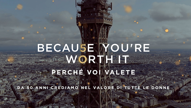 L’Oréal Paris celebra i 50 anni del claim ‘Perché voi valete’ con uno spot