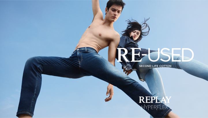 Un'immagine della nuova campagna Re-Used di Replay firmata Spring Studios Milan