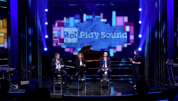 Un momento della presentazione di RaiPlay Sound 