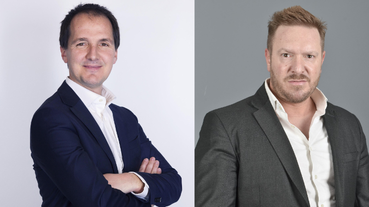 Bertrand Galbiati, Direttore Generale di Fluidnext, e Davide Volpi, Head of Media Fluidnext