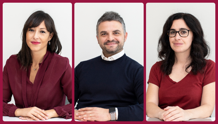 Da sinistra, Elisa Lupo, Giuseppe Vigorito e Cecilia Vanoletti di IAS