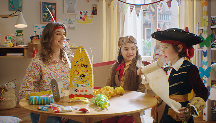 Kinder torna on air e online per Carnevale con un nuovo spot