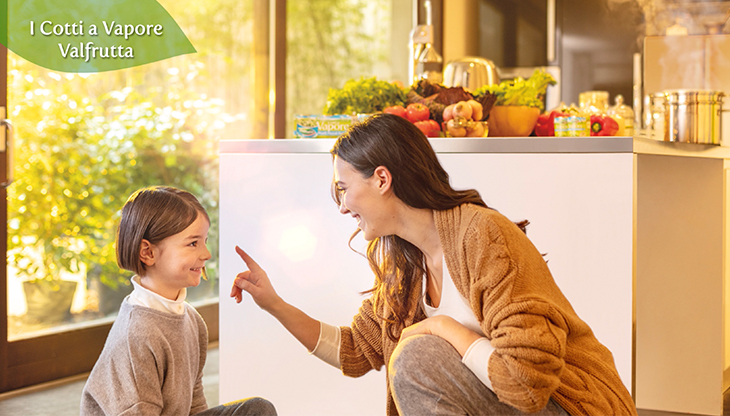 Valfrutta torna on air. In foto un frame di uno degli spot