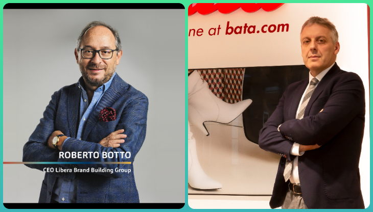 Roberto Botto e Claudio Alessi, presidente di Bata Europa