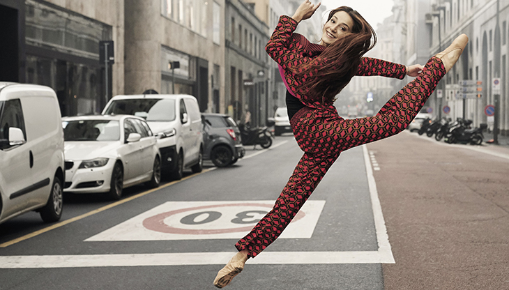 La prima ballerina della Scala, Nicoletta Manni, nella campagna Sisley 