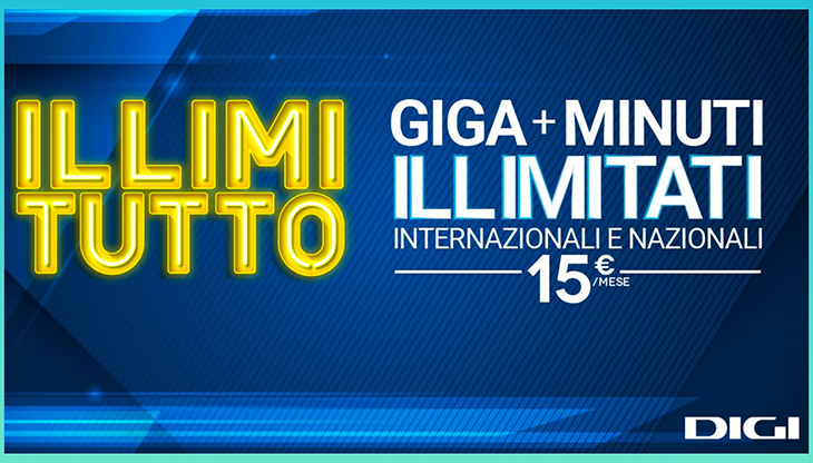 L'offerta Illimitutto al centro della nuova campagna Digi Italy