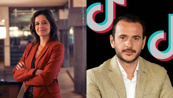Anna Gavazzi, Direttore Generale di OBE, e Adriano Accardo, Managing Director, Global Business Solutions, TikTok Southern Europe
