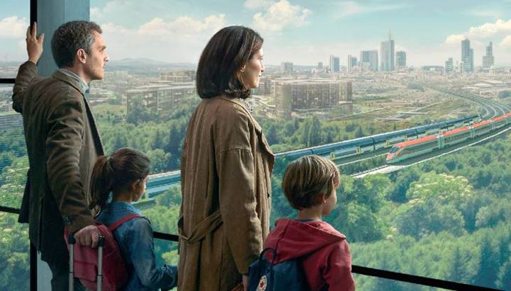 Un frame dell'ultimo spot di Gruppo Ferrovie dello Stato 