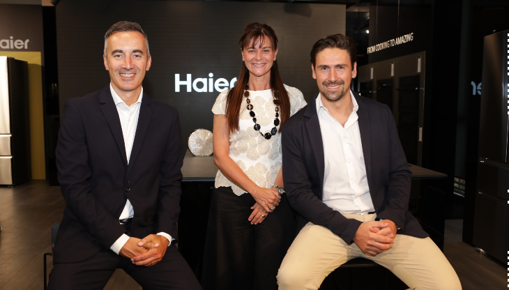 Michele Bertacco, Sabrina Zara, Franco Della Bella di Haier Europe