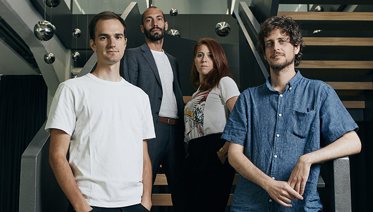 Da sinistra Dario Marongiu, Simona Audino, Lorenzo Branchi e Giuseppe Colaneri