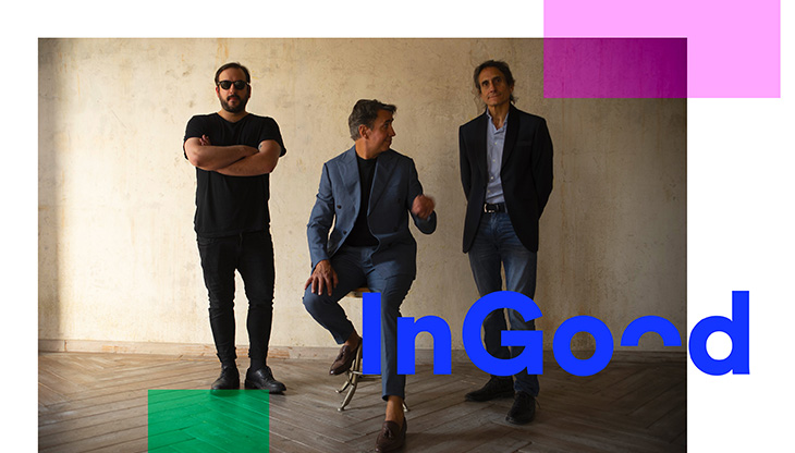 Da sinistra: Ludo Samen, Luca Zamboni e Dario Zamboni, soci di InGood