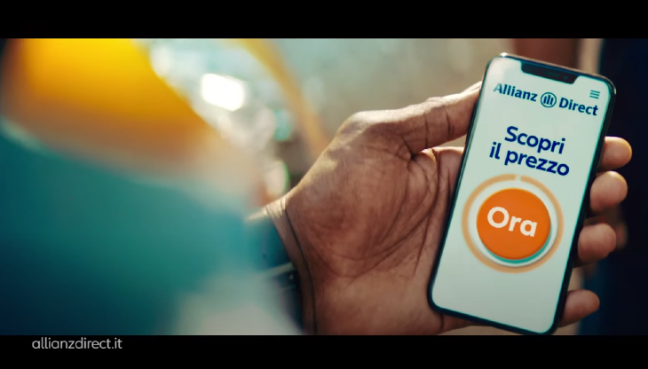 Un'immagine dello spot con Usain Bolt