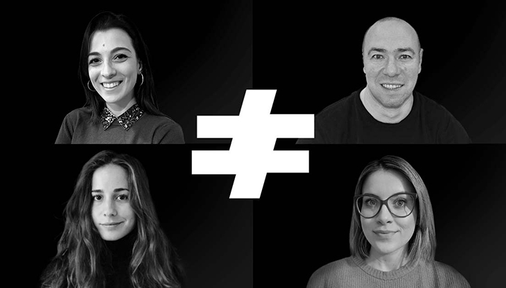 Cira Nappi (in alto a sinistra), Alessandro Rizzardi (in alto a destra), Maria Musini (in basso a sinistra) e Rebecca Sergi (in basso a destra)