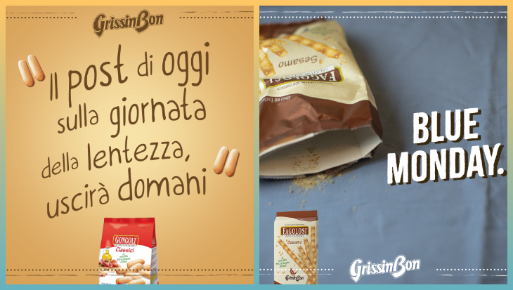 Alcuni post a opera di BAM per Grissin Bon