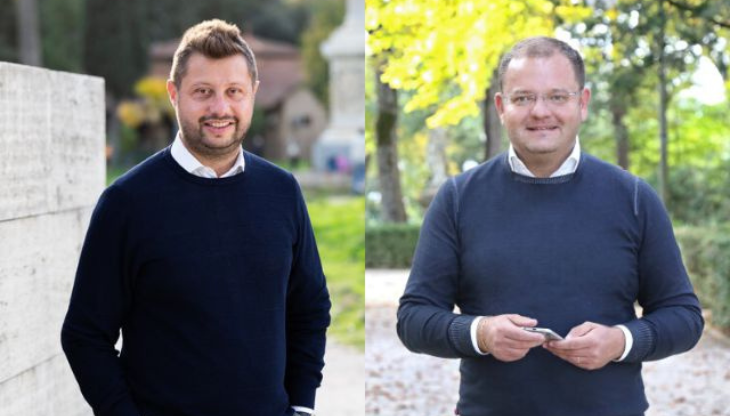 da sinistra: Attilio Lombardi, founder di Ital Communications, e Roberto Zarriello, coordinatore del nuovo hub