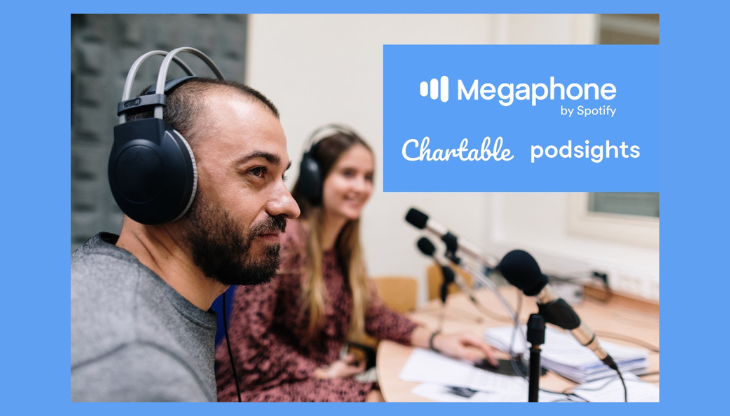 Spotify, nuova offerta per i clienti Megaphone in tutta Europa accesso gratuito a Podsights e agli strumenti Chartable (1).png
