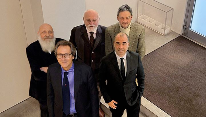 Da sinistra Elio Carmi, Luca Morvilli, Alessandro Ubertis, Carlo Berruti e Paolo Rossi