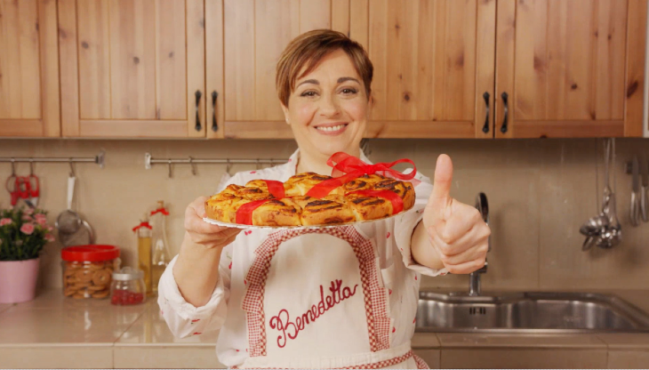 La food influencer Benedetta Rossi, protagonista di una speciale diretta per Natale