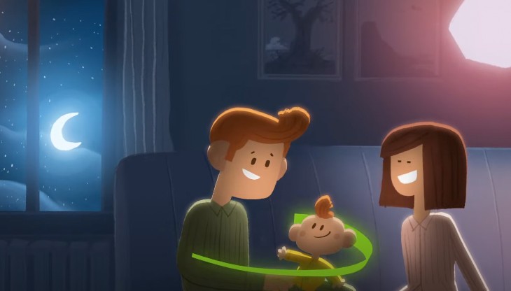 Un dettaglio dello spot Nobis Assicurazioni firmato dallo Studio Bozzetto