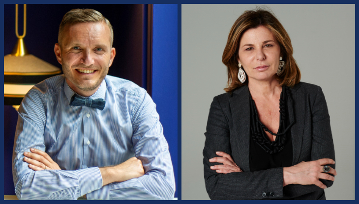 Michele Arlotta, Head of Sales di Fandango, e Simonetta Consiglio, Direttrice Generale di OBE