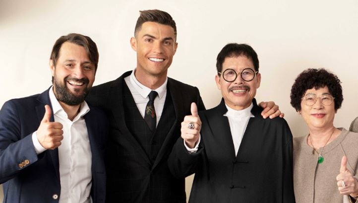 Donzelli, Cristiano Ronaldo e il patron di Seven Brand Hong Zhao She
