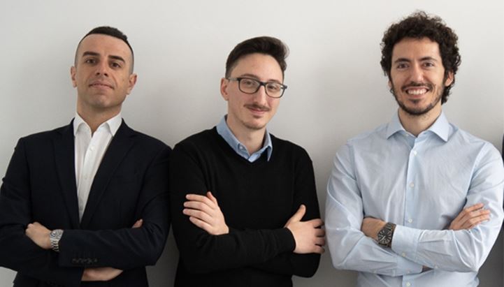Da sinistra, Luca Russo, Matteo Baiamonte e Nicola Costanzo di Performup