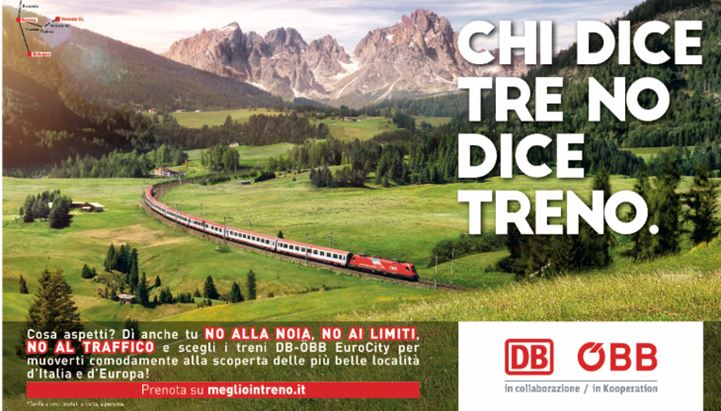 Il soggetto istituzionale della nuova campagna DB Bahn Italia realizzato da Altavia.Disko