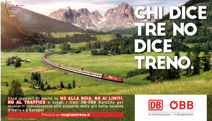 Il soggetto istituzionale della nuova campagna DB Bahn Italia realizzato da Altavia.Disko