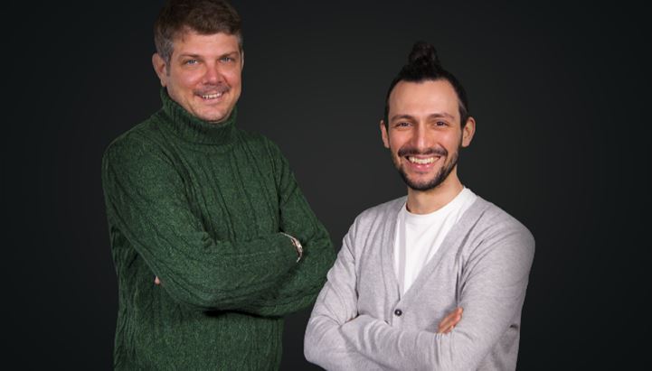 I soci fondatori di Hellodì: Francesco Ferrari e Alex Ballato