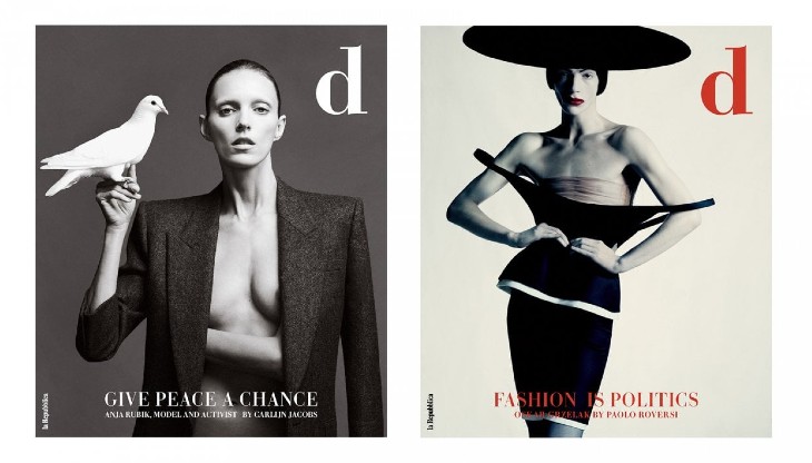 Le due copertine del primo numero del nuovo "d" di Repubblica