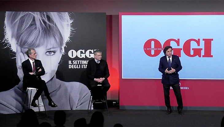 Da sinistra, Marco Pratellesi, Carlo Verdelli e Urbano Cairo 