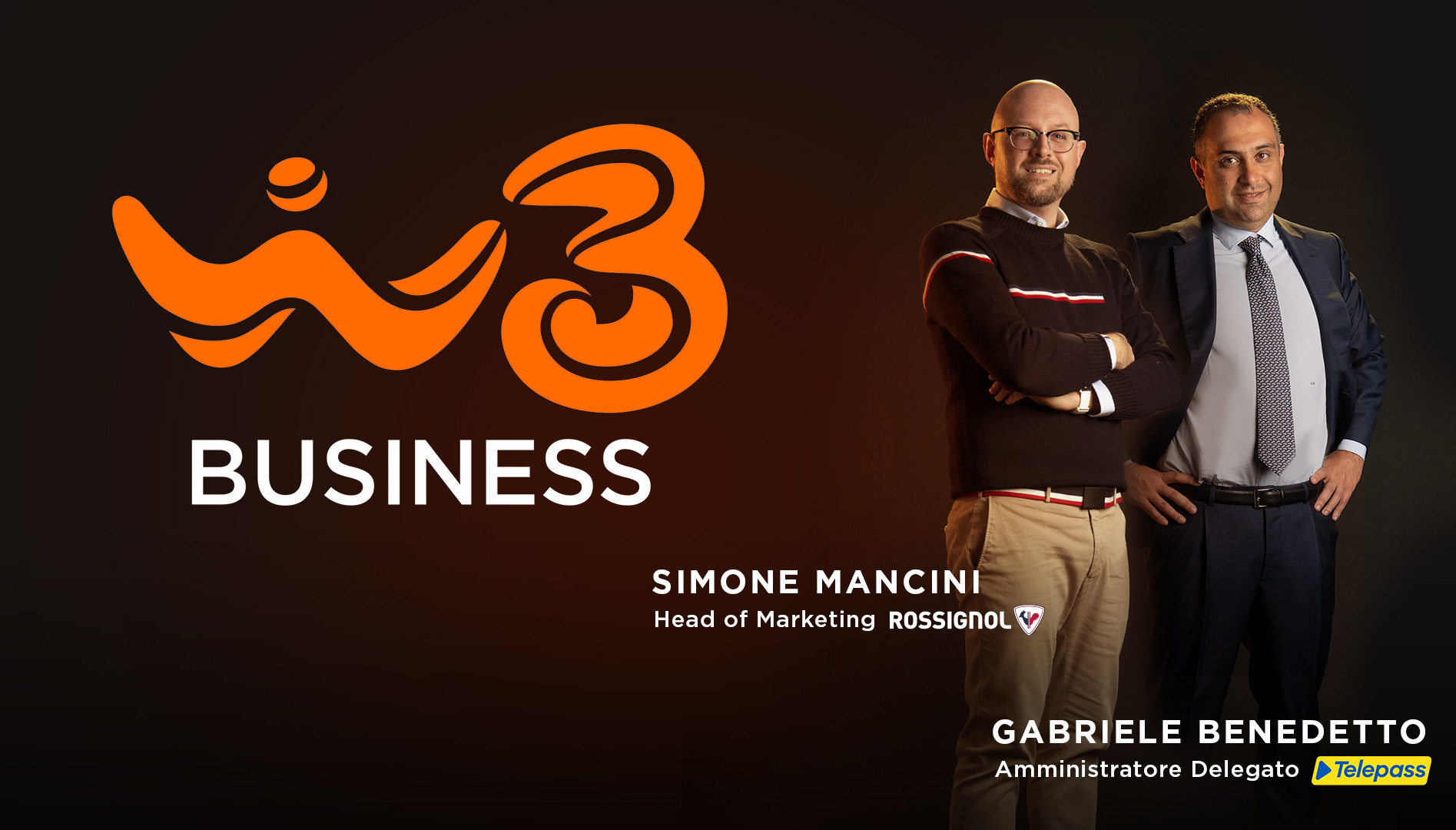 I manager di Telepass e Rossignol sono i protagonisti del nuovo spot tv WindTre Business