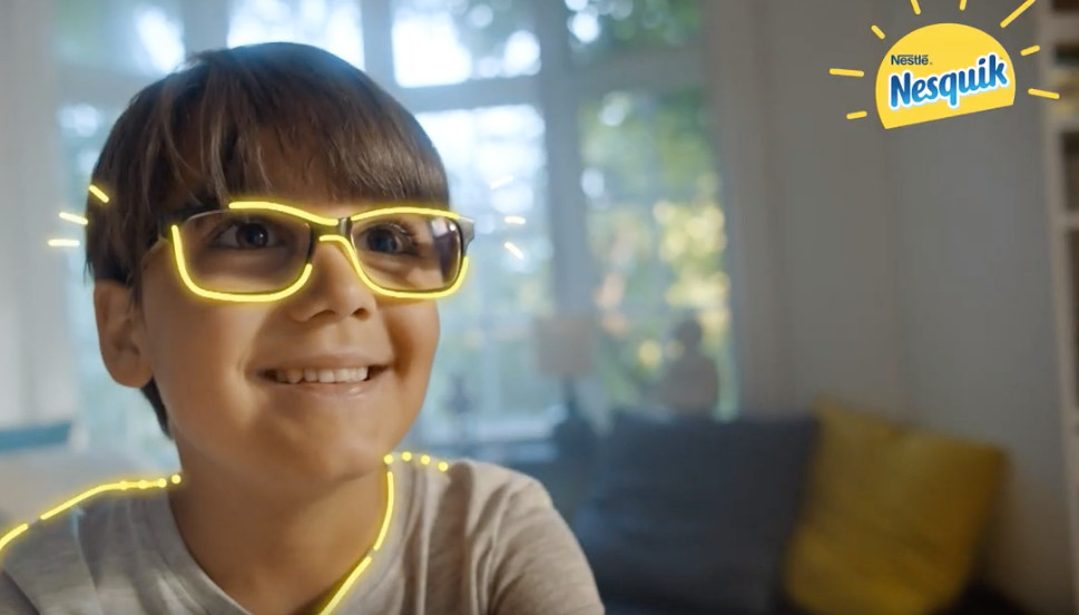Un frame del nuovo spot Nesquik