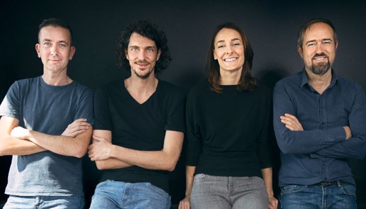 Il board de I MILLE. Da sinistra: Matteo Roversi, Lorenzo Cagnato, Paola Maneo, Paolo Pascolo