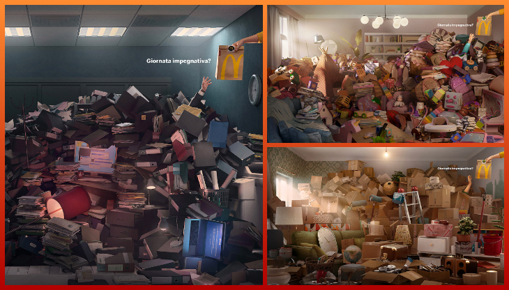Visual della campagna McDelivery
