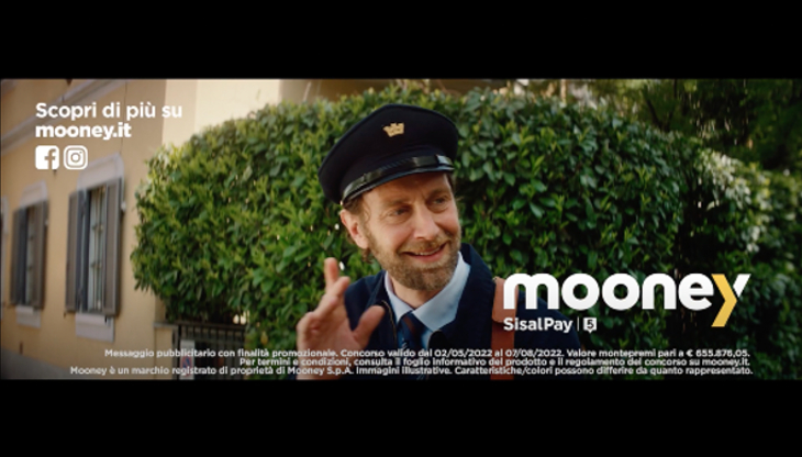 Un'immagine dal nuovo spot "Mooney Win Green"