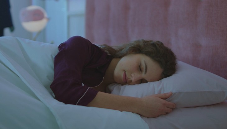 Un frame del nuovo spot Perdormire