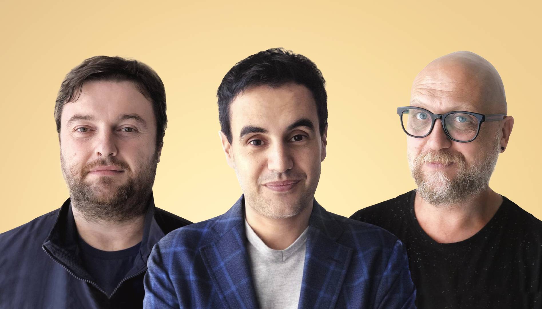 Da sinistra, Alessandro Zuccherofino, Marco Onorati e Arnaldo Funaro di Mission To Heart